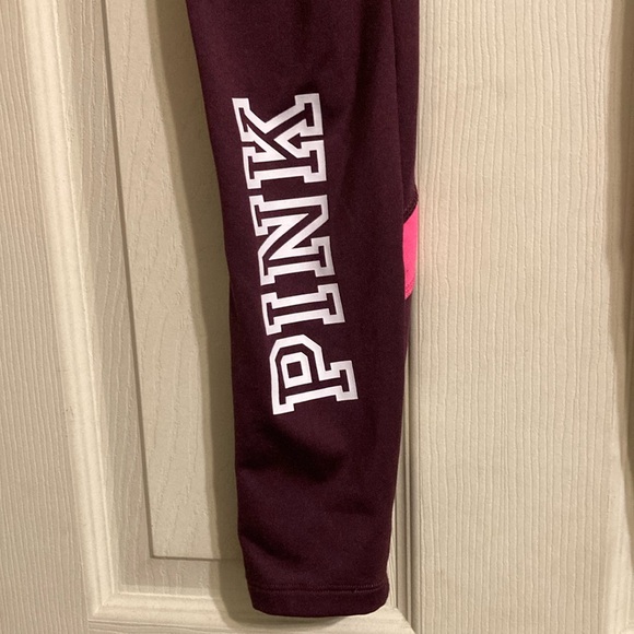 NWOT Pink Seamless High Waist 7/8 Workout Tight - Maroon/Pink - Picture 5 of 9